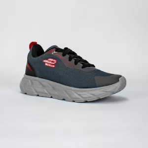 ESSVIMA 0835 <BR> TEXTIL GRIS OXFORD NEGRO ROJO